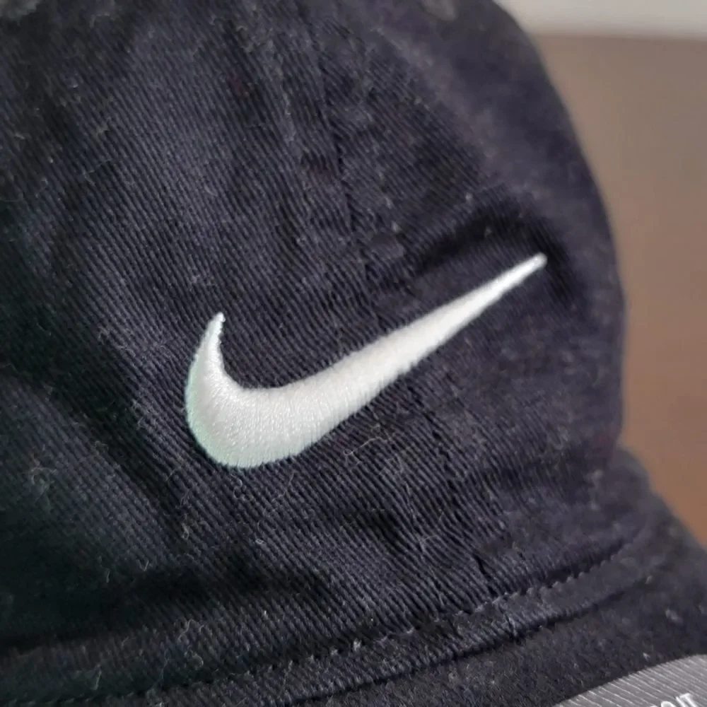 Nike Sportswear NSW Kids Unisex Dad Hat Cap Black White Embroidered Swoosh